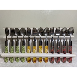 水果餐具 湯匙 叉子 草莓 檸檬 青蘋果 Spoon Fork Fruit