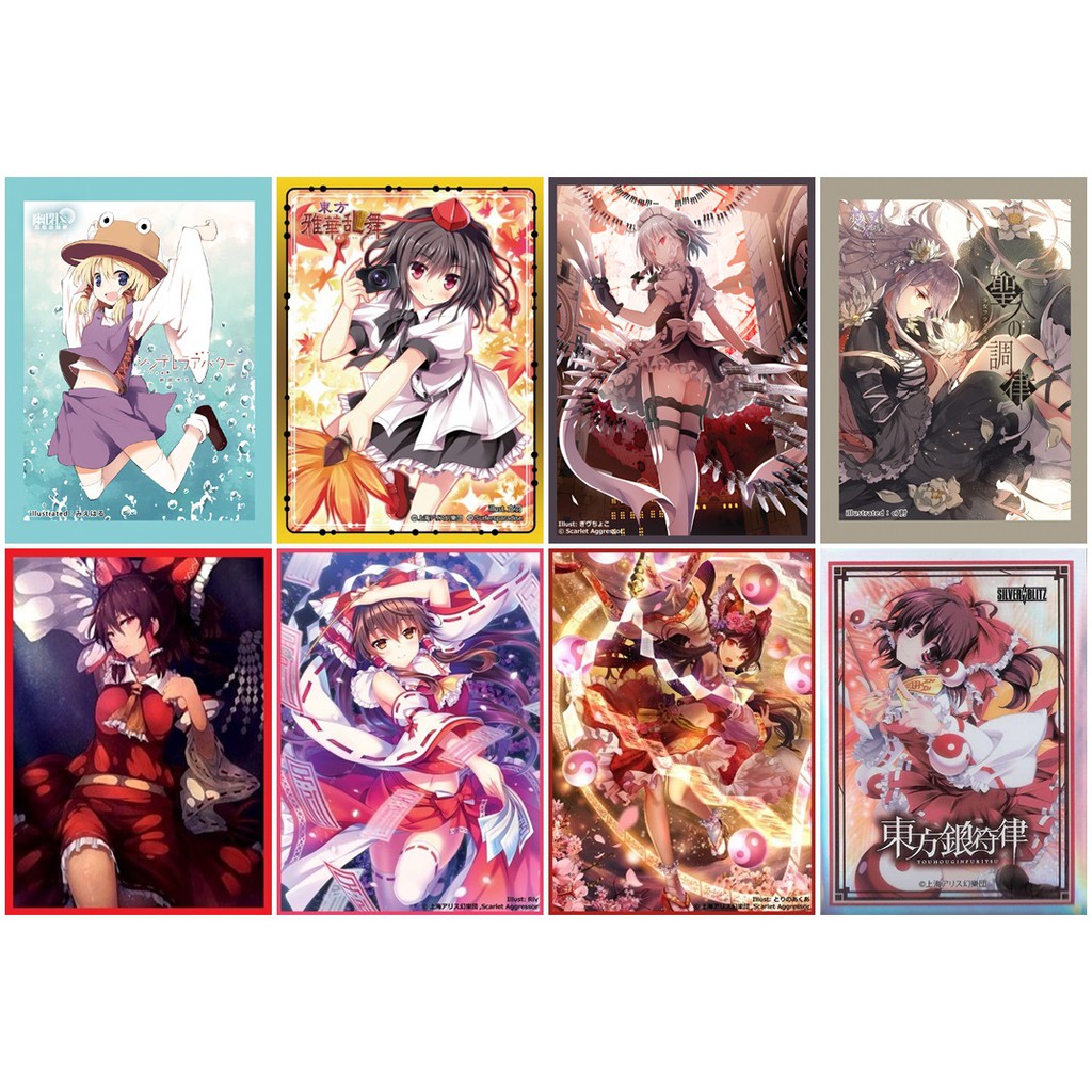 單張卡套 東方project 洩矢諏訪子射命丸文十六夜咲聖白蓮博麗靈夢 蝦皮購物