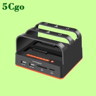5Cgo【含稅】串列埠雙硬盤座移動硬碟盒子SATA硬碟底座硬碟克隆拷貝機硬碟讀盤器t41605540714