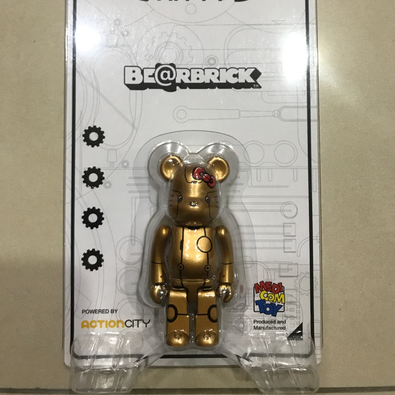 全新未拆  Be@rbrick Robot Kitty 100%凱蒂貓 金色新加坡限定