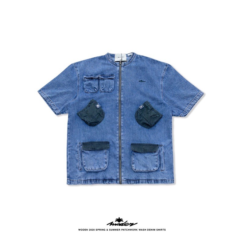 WODEN 2020 SPRING & SUMMER PATCHWORK 丹寧拼接外套