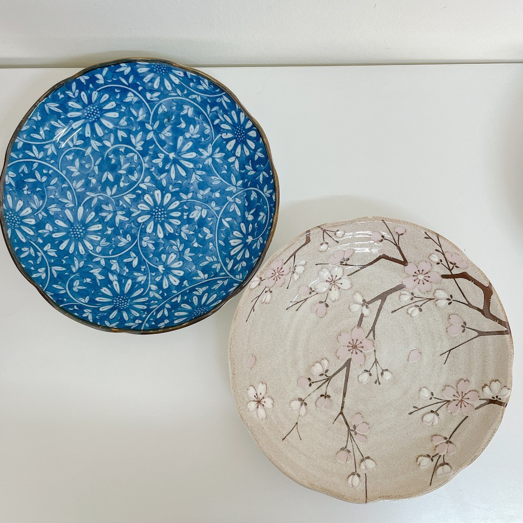 日本製 陶瓷盤 圓盤 深盤 菜盤 有古窯 碗盤