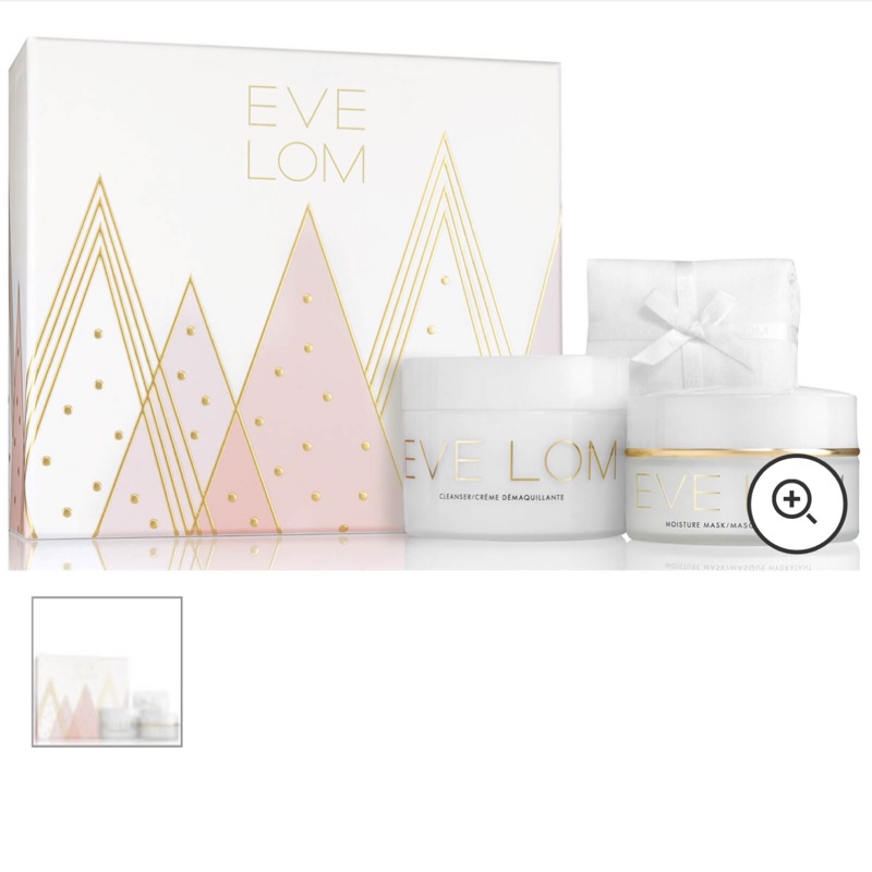 Eve Lom 2018 全新聖誕節禮盒/送瑪姿林布/全能深層潔淨霜200ml/保濕面膜/保存期限2021
