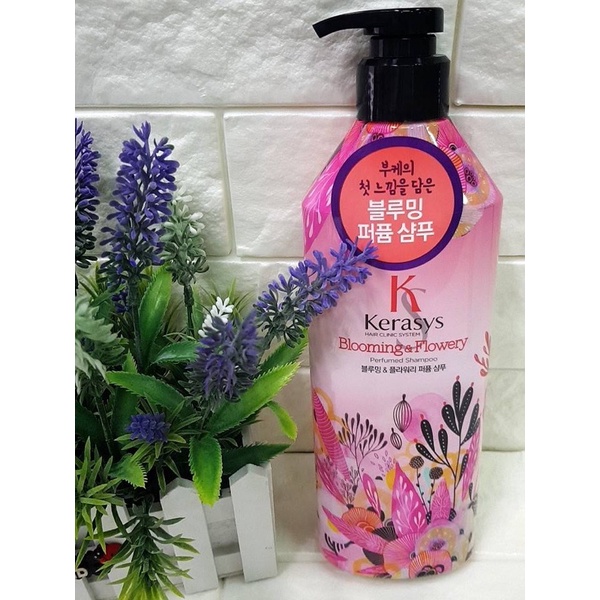 KERASYS 可瑞絲 浪漫粉紅 香氛洗髮精 潤髮乳 600ML@Queen韓國空運