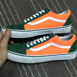 Vans old skool 亮橘 草綠 麂皮 帆布鞋 滑板鞋 男鞋 era authentic