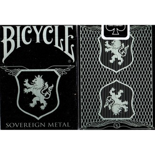 【USPCC 撲克】Bicycle SOVEREIGN METAL stainless Playing Cards-小壓