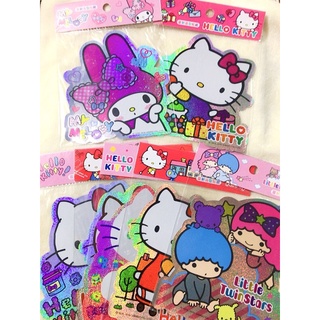 Sanrio三麗鷗/Hello Kitty凱蒂貓/大眼蛙/美樂蒂/雙子星/雷射造型貼紙