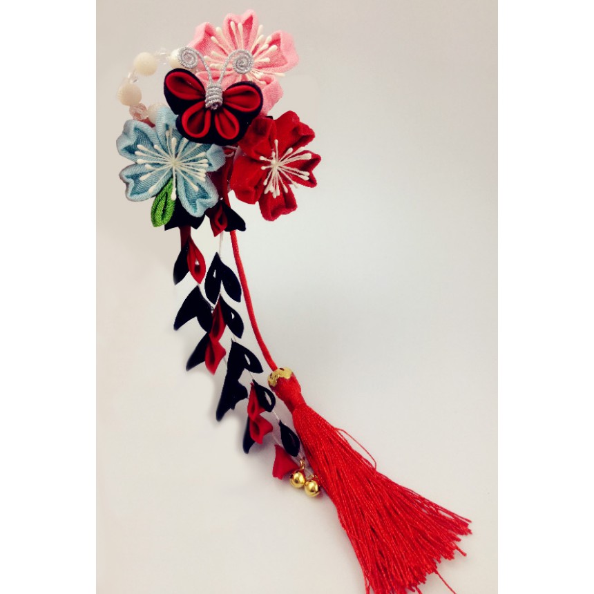 代購 和風髮簪髮飾日式花簪浴衣cos 蝴蝶日常款布花簪 髮飾 頭飾櫻花 和風 胸針和風 髮飾 髮簪 布花 蝦皮購物