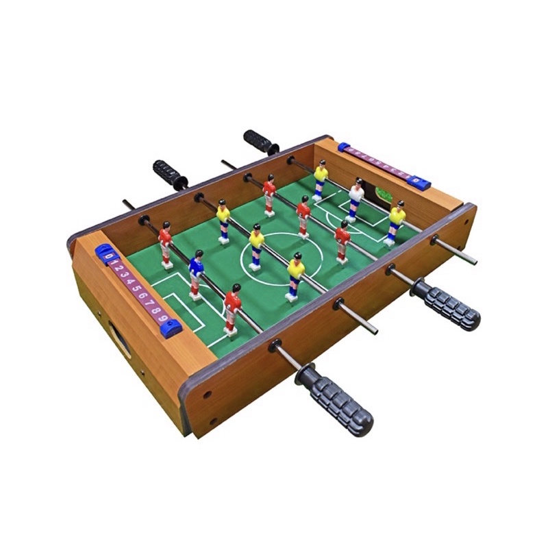 木製桌上型足球競技桌 桌上足球台 足球桌 雙人足球台 小型桌上足球機 手動足球遊戲