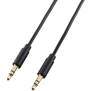 平廣 Elecom DH-MMCN15 音源線 喇叭線 黑色 1.5m 公對公 3.5mm接頭 線材 日本進口