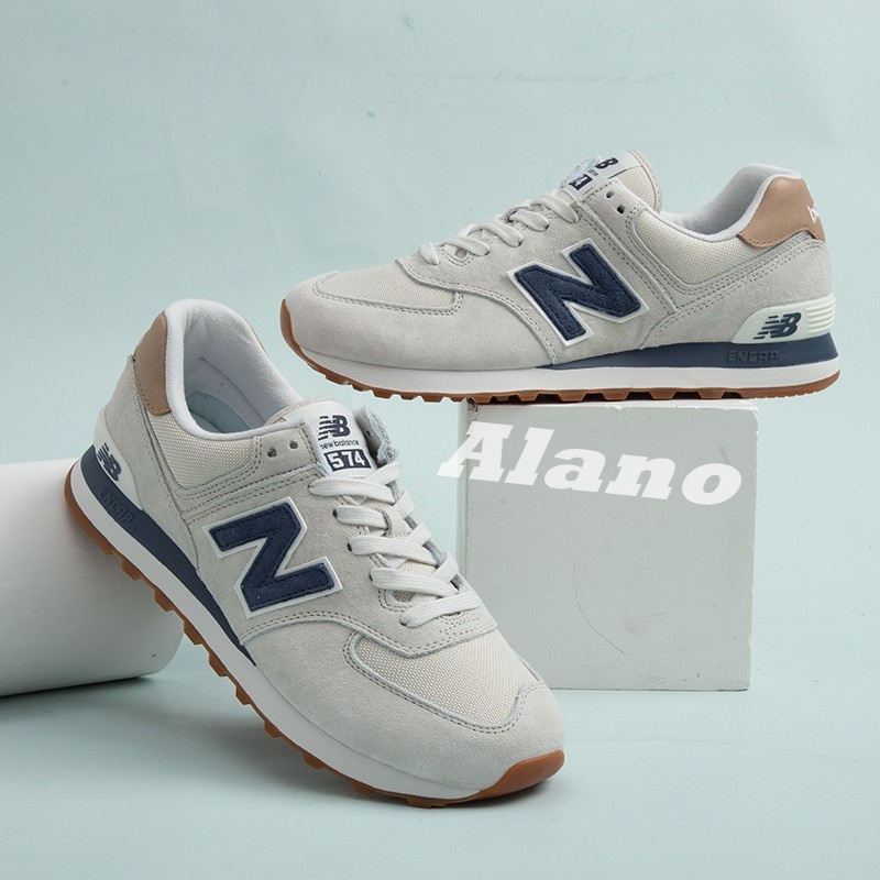 韓國代購Ｎew Ｂalance IU同款ＮＢ574 灰 白 麂皮 ML574 男女鞋 復古 運動鞋 ML574LGI