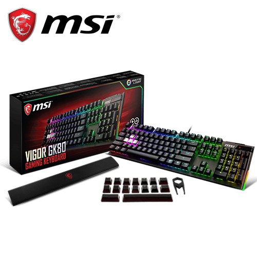 MSI 微星 Vigor GK80 Cherry MX RGB 機械式電競鍵盤(紅軸) 現貨附發票