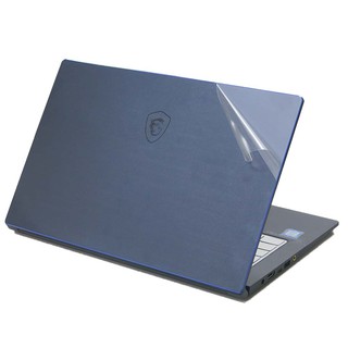 【Ezstick】MSI Prestige 15 A10SC 透氣機身保護貼 (含上蓋+鍵盤週圍+底部貼) DIY 包膜
