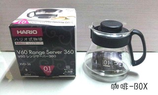 HARIO XVD-36B V60耐熱玻璃壺 咖啡壺 泡茶壺 360CC