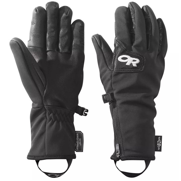 【Outdoor Research 美國】登山保暖觸控手套 防風保暖手套 女款 黑色 (244882-0001)