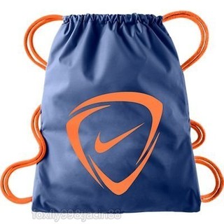 (布丁體育)公司貨附發票 NIKE 足球束口背袋 (藍色) 束口包,束口袋,運動包,雙肩包,後背包
