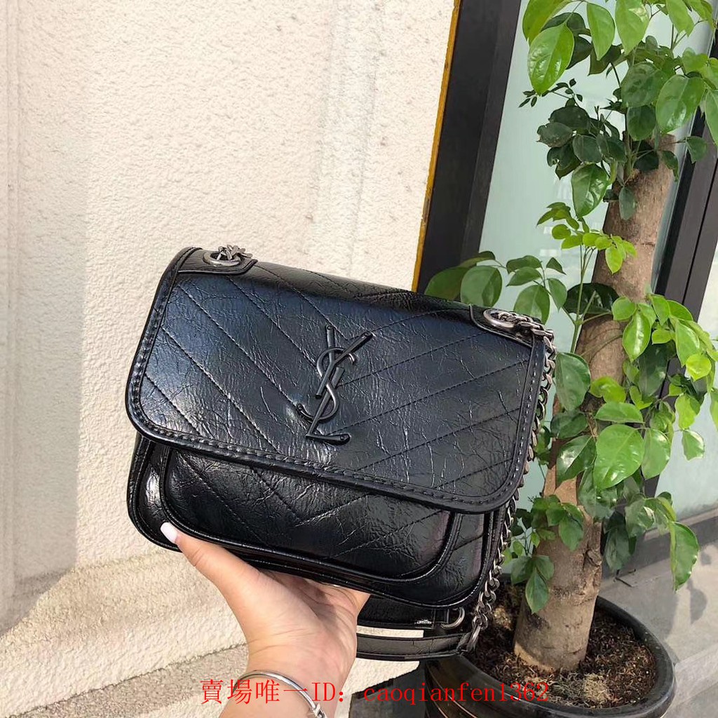 Saint Laurnet聖羅蘭女包ysl鏈條包niki翻蓋郵差包肩背包ysl包包郵差包大容量 蝦皮購物