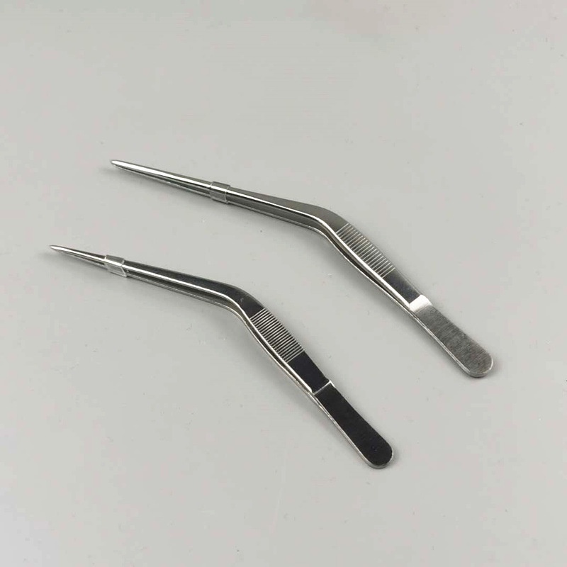 不鏽鋼膝狀鑷子14CM-其他水耕