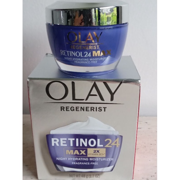 Olay Regenerist Retinol 24 Max 2x 維生素 B3 夜間保濕面部保濕霜 48 克 MDE