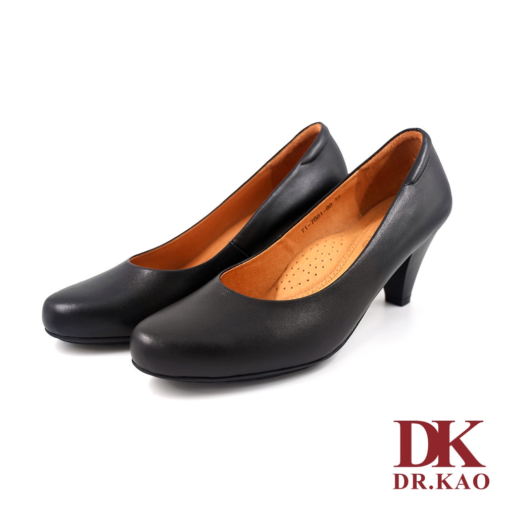 【DK 高博士】通勤氣墊跟鞋 71-7861-90 黑色【女鞋/女鞋推薦/低跟鞋】