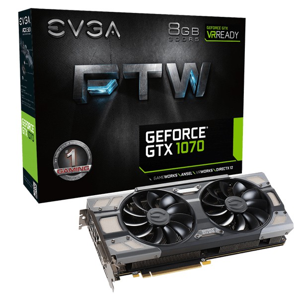 EVGA GeForce GTX 1070 FTW GAMING RGB