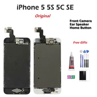 帶配件全新適用於蘋果 iPhone 5 5S SE 5C 带配件 螢幕總成 液晶顯示屏 屏幕總成 液晶螢幕 玻璃觸控面板