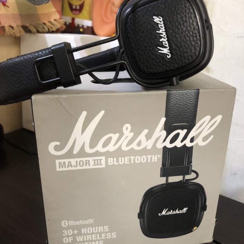 【二手】Marshall耳機3代 Dj無線 30小時 刷碟專用 超長待機 藍芽連線 重低音Bluetooth