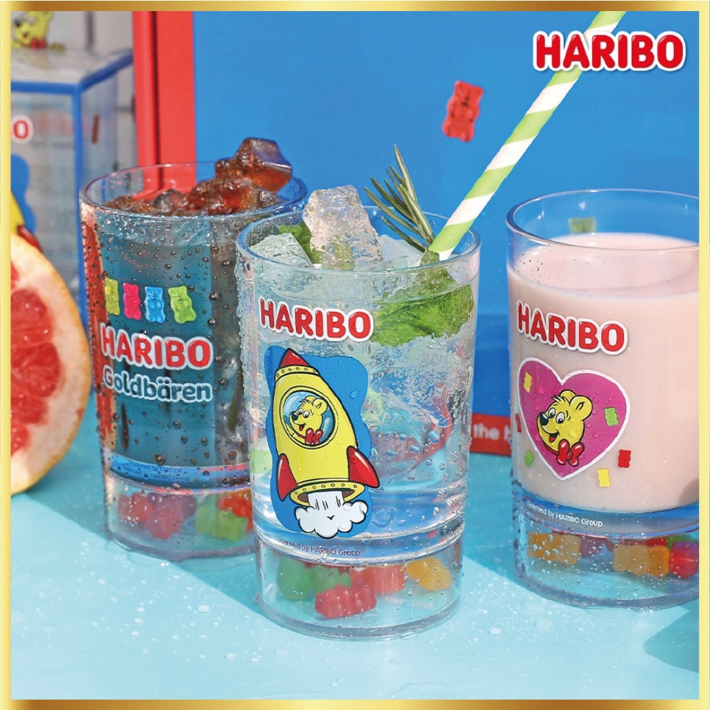 Haribo Goldbears 設計商品透明杯 200ml 6 種(不含 BPA)