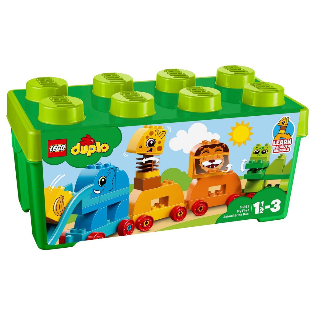 【積木樂園】樂高 LEGO 10863 Duplo系列 我的第一個動物顆粒盒