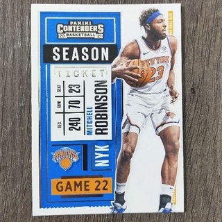 P 2020-21 Contenders 紐約尼克隊 Mitchell Robinson 球員卡