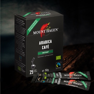 現貨！！德國Mount Hagen哈根山有機即溶咖啡(低咖啡因 )採用超臨界CO₂萃取咖啡因法