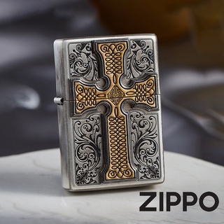 ZIPPO 信仰十字架(仿古銀)防風打火機 韓國設計 官方正版 現貨 限量 禮物 送禮 客製化 終身保固ZA-1-59C