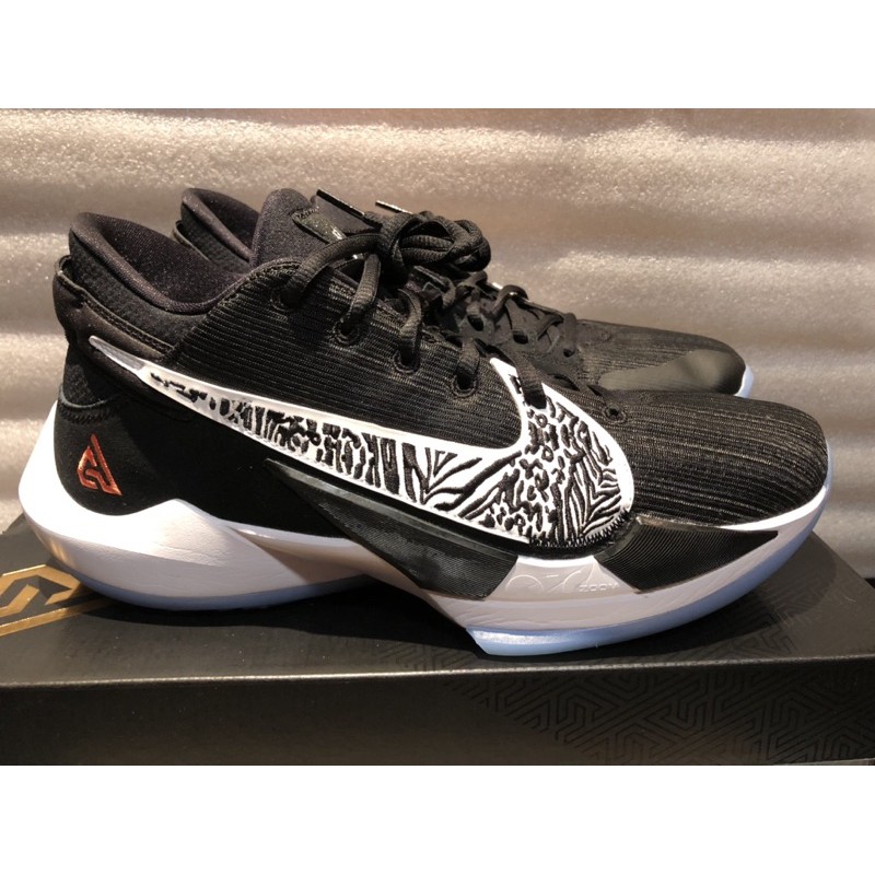 Nike Freak 2 EP Black White 字母哥2代黑白 CK5825-001 籃球鞋US10.5二手極新