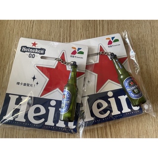 《現貨》海尼根 Heineken 0.0零酒 精 玻璃瓶3D造型悠遊卡 發光悠遊卡