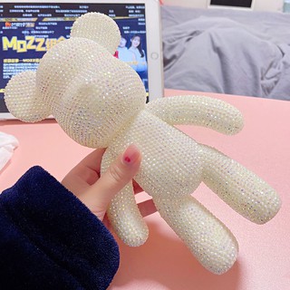 #爆款#新品#推薦#網紅手工DIY暴力熊模型白胚貼粘鉆石小熊公仔擺件材料包玩具禮品