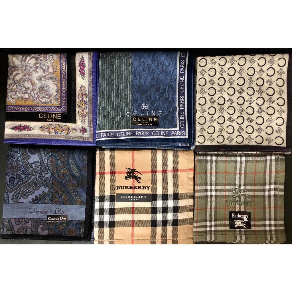 220813 經典名牌手帕 BURBERRY Celine Dior手帕 領巾 絲巾 圍巾