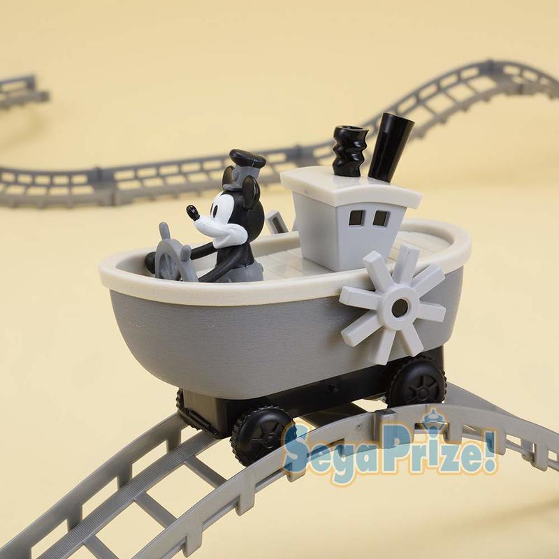 【口袋玩具】現貨 新品 代理版 SEGA 景品 PM 迪士尼 90th 米奇 電動蒸汽船 軌道組 含馬達
