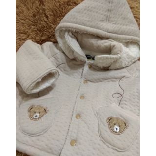 可愛熊寶寶 🐻兒童秋冬保暖外套 披風式外套 可開式帽子