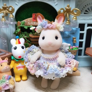 sonny angel 手工編織服裝 蓬蓬裙（草莓）森林家族服裝