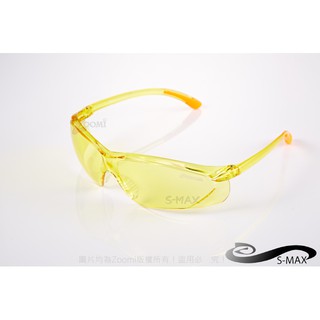 【S-MAX專業代理品牌】極限流線型PC夜用增光黃強化鏡片 抗炫光 抗UV400 防風運動太陽眼鏡！新上市！