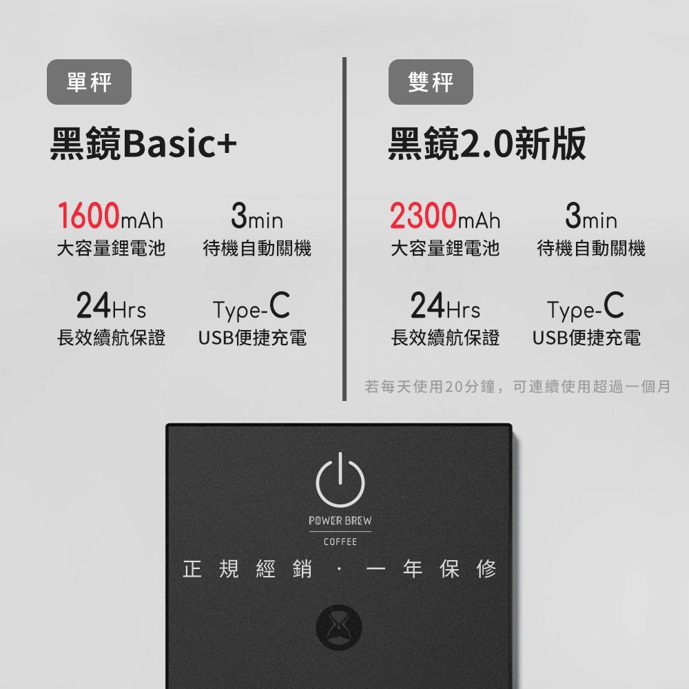 現貨 Timemore泰摩新版黑鏡2 0雙秤單秤電子秤 最新杯測 沖煮模式 泰摩黑鏡 一年保固 杜絕水貨 手沖咖啡 蝦皮購物