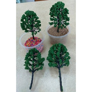 沙盤模型 行道樹 假樹 模擬模型樹 擺飾 微景觀 工藝品