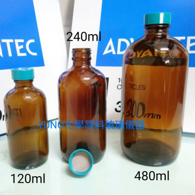 Yuno化學 進口qorpak 茶色細口綠蓋玻璃樣本瓶1ml 480ml Ptfe墊片耐酸鹼分裝瓶瓶罐 蝦皮購物