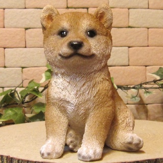 預購 日本代購 3D擬真坐姿柴犬幼犬擺飾