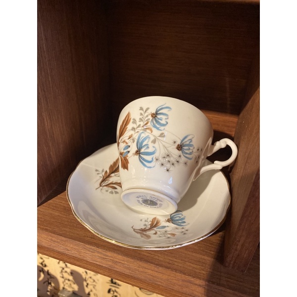 英國Royal Ascot藍色鳶尾花骨瓷杯組 骨瓷茶具 骨瓷杯 午茶組 咖啡杯碟 骨瓷套裝 拍照道具  復古擺飾