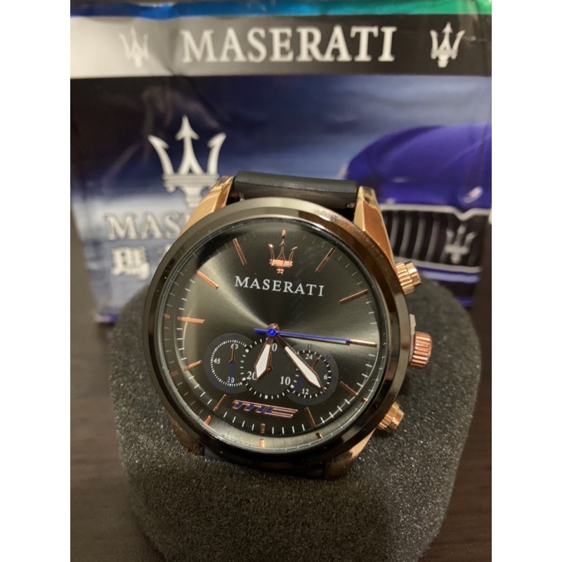 瑪莎拉蒂 Maserati 經典款 三圈三眼 手錶 流行 時尚