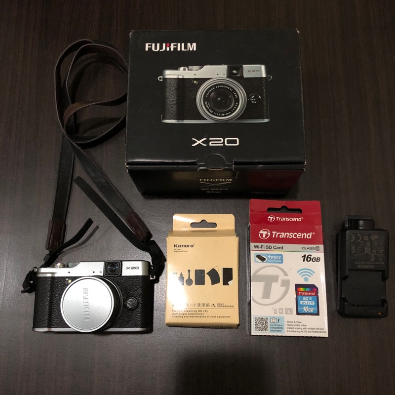Fujifilm X20 銀黑（照片所有東西都有）