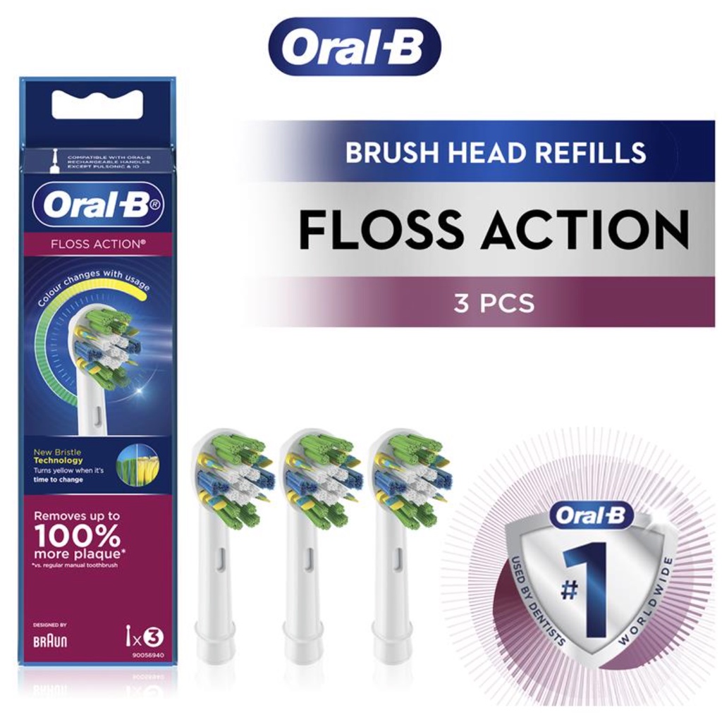 Oral B - Oral-B EB25 Floss Action 牙線效果型刷頭 (3支裝)