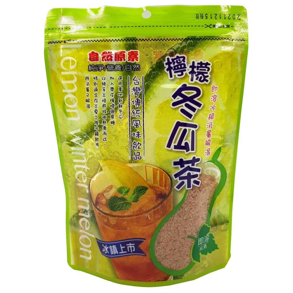 自然原素-檸檬冬瓜茶 240g 辦公下午茶 消暑飲品