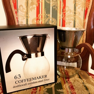 ［全新］63 COFFEEMAKER不鏽鋼咖啡濾網/濾器玻璃壺/手沖壺
